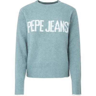 PL702097 Pepe Jeans Sweter damski Fiona, Zielony (Hydro Green), S PL702097 Pepe Jeans Sweter damski Fiona, Zielony (Hydro Green), S