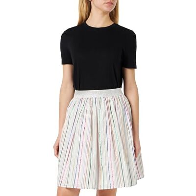 12527418-UC01 UCY Damska spódnica plisowana , biała, wielokolorowe paski, M, Białe, wielokolorowe paski, M 12527418-UC01 UCY Damska spódnica plisowana , biała, wielokolorowe paski, M, Białe, wielokolorowe paski, M