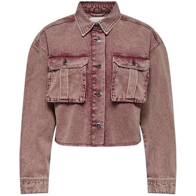 15346800-4794260 ONLY Onldrew Acid Jacket Cc OTW kurtka damska, Ruby Wine, M 15346800-4794260 ONLY Onldrew Acid Jacket Cc OTW kurtka damska, Ruby Wine, M