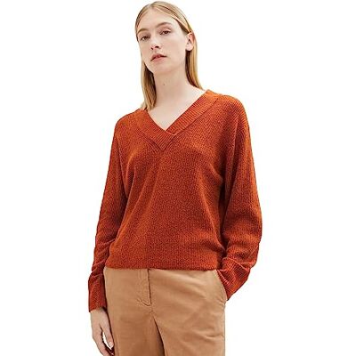 1037771 TOM TAILOR Sweter damski, 32403 Gold Flame Orange Melange, M 1037771 TOM TAILOR Sweter damski, 32403 Gold Flame Orange Melange, M