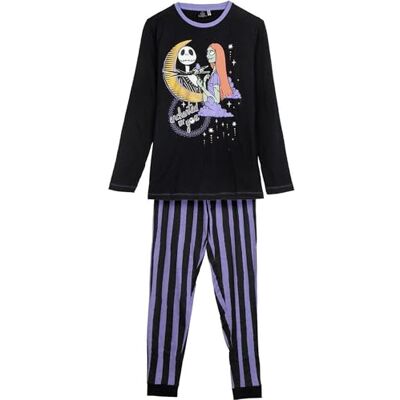 Pijama de Invierno de Pesadilla Antes Piżama zimowa koszmarna przed świętami Bożego Narodzenia Fioletowo-Czarny Wielkosc XS Długa piżama wykonana w 100% z bawełny 220 gsm Nadruk Jack and Sally Oryginalny produkt zaprojektowany w Pijama de Invierno de Pesadilla Antes Piżama zimowa koszmarna przed świętami Bożego Narodzenia Fioletowo-Czarny Wielkosc XS Długa piżama wykonana w 100% z bawełny 220 gsm Nadruk Jack and Sally Oryginalny produkt zaprojektowany w