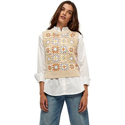 MI4486 Minus Damski Mella Knit Vest, Nomad Sand, S MI4486 Minus Damski Mella Knit Vest, Nomad Sand, S