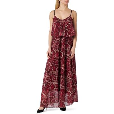 19227017-NO01 nolie Damska sukienka maxi z nadrukiem węża , beżowy wąż, XL, Sukienka maxi z nadrukiem węża, XL 19227017-NO01 nolie Damska sukienka maxi z nadrukiem węża , beżowy wąż, XL, Sukienka maxi z nadrukiem węża, XL