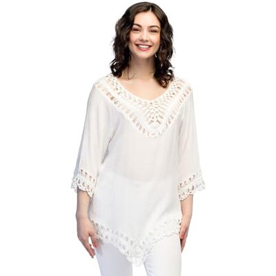 Boland – tunika boho, bluzka damska, top na karnawał, lato lub na co dzień, koszula w stylu Ibiza Boland – tunika boho, bluzka damska, top na karnawał, lato lub na co dzień, koszula w stylu Ibiza