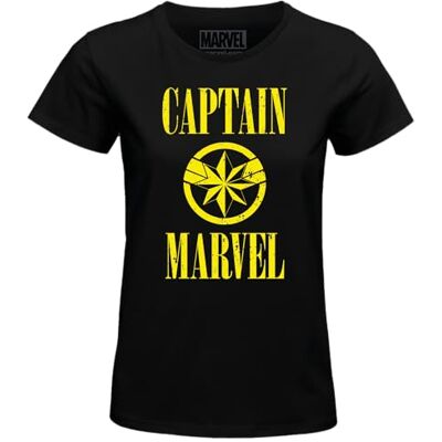 WOMAVLSTS011 Marvel "Captain Koszulka damska, czarna, rozmiar XXL, czarny, XXL WOMAVLSTS011 Marvel "Captain Koszulka damska, czarna, rozmiar XXL, czarny, XXL