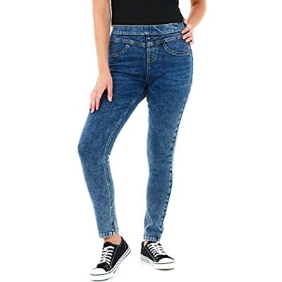 5056242856375 M17 Damskie jeansy damskie jeansy Jeggings rzeźbione sweter na skinny Fit Casual Cotton otwory spodnie z kieszeniami damskie, Kwas niebieski, 50 5056242856375 M17 Damskie jeansy damskie jeansy Jeggings rzeźbione sweter na skinny Fit Casual Cotton otwory spodnie z kieszeniami damskie, Kwas niebieski, 50