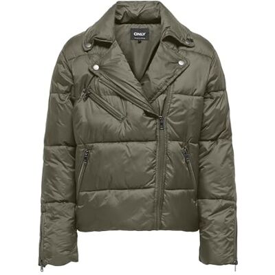 15325966 ONLY Onlvanilla Puffer Biker Jacket OTW kurtka pikowana, brązowa, M, brązowy, M 15325966 ONLY Onlvanilla Puffer Biker Jacket OTW kurtka pikowana, brązowa, M, brązowy, M
