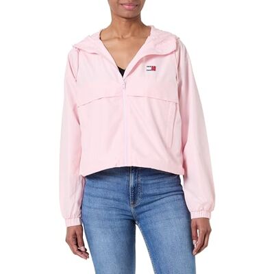 DW0DW20672 Tommy Jeans Damska kurtka wiatrówka TJW ESSENTIAL WINDBREAKER EXT, różowa, S, Różowy (szlachetny róż), S DW0DW20672 Tommy Jeans Damska kurtka wiatrówka TJW ESSENTIAL WINDBREAKER EXT, różowa, S, Różowy (szlachetny róż), S