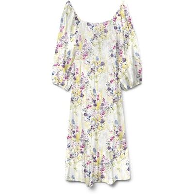 10323625-4708412 Vero Moda Vmdicthe 3/4 Square Calf Dress WVN Ga, Snow White, XS 10323625-4708412 Vero Moda Vmdicthe 3/4 Square Calf Dress WVN Ga, Snow White, XS