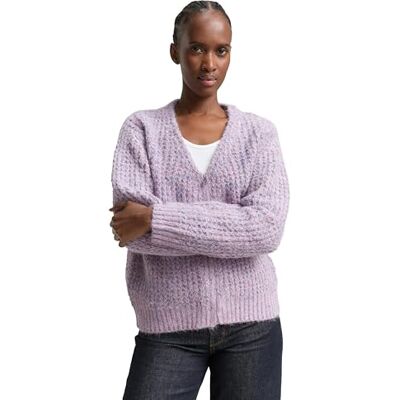 1049074 TOM TAILOR Denim Damski kardigan z dzianiny, 39301 Lilac Multicolor Melange, M 1049074 TOM TAILOR Denim Damski kardigan z dzianiny, 39301 Lilac Multicolor Melange, M