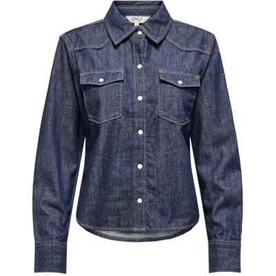 15364777-4918865 Onlcharlize Ls DNM Shirt AKM Noos, niebieski (Dark Blue Denim), XL 15364777-4918865 Onlcharlize Ls DNM Shirt AKM Noos, niebieski (Dark Blue Denim), XL