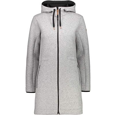 30M3346 CMP Damska długa parka Wooltech szary Grigio Mel.-NERO D44 30M3346 CMP Damska długa parka Wooltech szary Grigio Mel.-NERO D44
