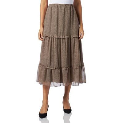 37226333-BA01 baradello Damska spódnica maxi Skirt, Oliwkowy, biały wełna, S 37226333-BA01 baradello Damska spódnica maxi Skirt, Oliwkowy, biały wełna, S