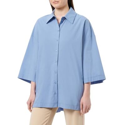 25326388 RISA Damska koszula oversize , niebieska, S, niebieski, S 25326388 RISA Damska koszula oversize , niebieska, S, niebieski, S