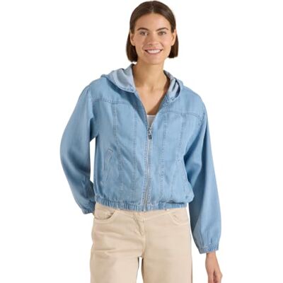 B213056 Cecil Wygląd dżinsów Blouson Light Blue Wash L B213056 Cecil Wygląd dżinsów Blouson Light Blue Wash L