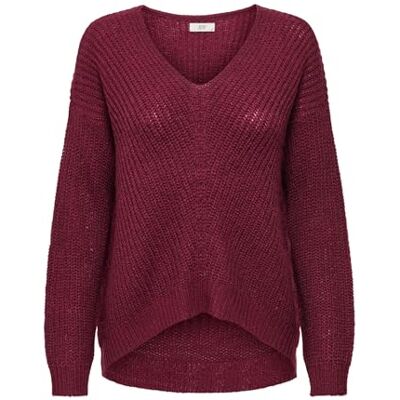 15208245-4816473 JdY Jdynew Megan L/S sweter damski KNT Noos sweter z dzianiny, Cabernet, XS 15208245-4816473 JdY Jdynew Megan L/S sweter damski KNT Noos sweter z dzianiny, Cabernet, XS