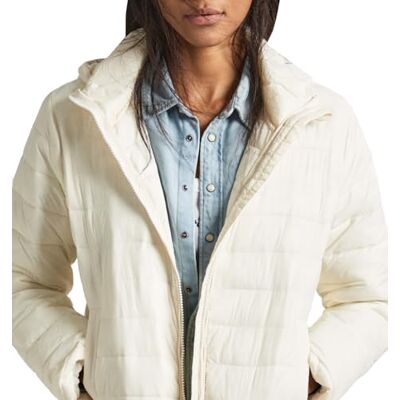 PL402311 Pepe Jeans Sonnah kurtka damska, Biały (mus biały), L PL402311 Pepe Jeans Sonnah kurtka damska, Biały (mus biały), L