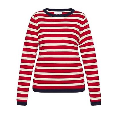 15426731-AL01 ALARY Damski sweter z dzianiny , Odzież Damska, czerwony wielokolorowy, XL 15426731-AL01 ALARY Damski sweter z dzianiny , Odzież Damska, czerwony wielokolorowy, XL