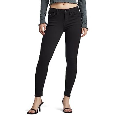 D05477-B964-A810 G-STAR RAW Damskie dżinsy Arc 3D Mid Rise Skinny Fit, Czarny (Pitch Black ), 23W / 28L D05477-B964-A810 G-STAR RAW Damskie dżinsy Arc 3D Mid Rise Skinny Fit, Czarny (Pitch Black ), 23W / 28L