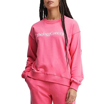 22800015 THEJOGGCONCEPT JCSAFINE bluza damska z napisem, luźny krój, 162126 / Azalea Pink, XXL 22800015 THEJOGGCONCEPT JCSAFINE bluza damska z napisem, luźny krój, 162126 / Azalea Pink, XXL