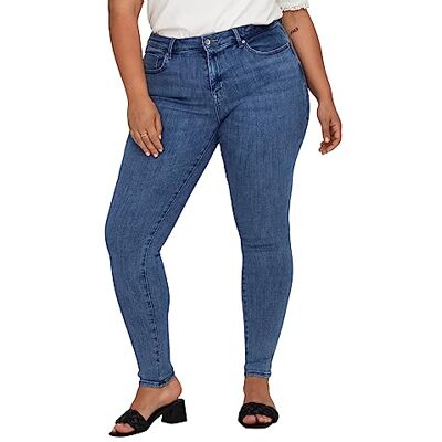 15300955 ONLY CARMAKOMA CARPOWER MID Skinny Push Up REA2981 NOOS, Dark Medium Blue Denim, 50W / 32L 15300955 ONLY CARMAKOMA CARPOWER MID Skinny Push Up REA2981 NOOS, Dark Medium Blue Denim, 50W / 32L