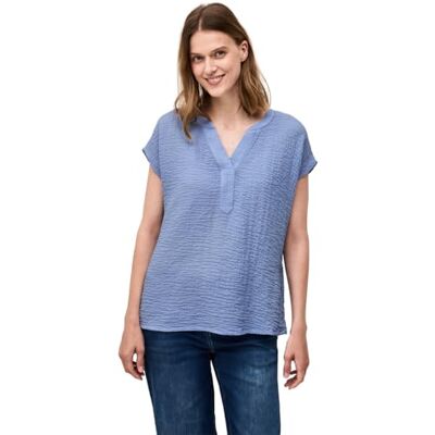 B345827 Cecil Damska bluzka strukturalna, Deep Pastel Blue, M B345827 Cecil Damska bluzka strukturalna, Deep Pastel Blue, M
