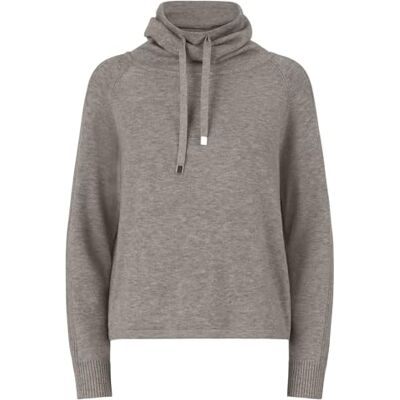 24HW322APA APART sweter z miękkiej mieszanki wiskozy z kaszmirem, szary melanż, 34 24HW322APA APART sweter z miękkiej mieszanki wiskozy z kaszmirem, szary melanż, 34