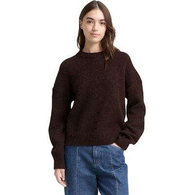 1049069 TOM TAILOR Denim Sweter damski, 38864 Soft Chocolate Brown Melange, XXL 1049069 TOM TAILOR Denim Sweter damski, 38864 Soft Chocolate Brown Melange, XXL