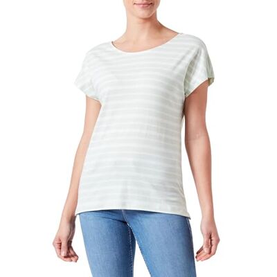 15286933 ONLMAY Life S/S Otwarty Back Top Box JRS, Subtle Green/Stripes:Cloud Dancer (Ella), L 15286933 ONLMAY Life S/S Otwarty Back Top Box JRS, Subtle Green/Stripes:Cloud Dancer (Ella), L