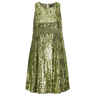 12265335 JJXX Sukienka damska Jxtara Sl Sequin Dress WVN, zielony (Parrot Green), M 12265335 JJXX Sukienka damska Jxtara Sl Sequin Dress WVN, zielony (Parrot Green), M