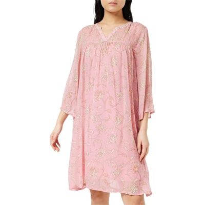30307029 PART TWO Damska sukienka Polinpw Dr sukienka Relaxed Fit, Pink Block Print, 34 PL 30307029 PART TWO Damska sukienka Polinpw Dr sukienka Relaxed Fit, Pink Block Print, 34 PL