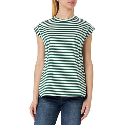 35426377-DR04 DreiMaster Maritim T-shirt damski, Zielony biały, S 35426377-DR04 DreiMaster Maritim T-shirt damski, Zielony biały, S