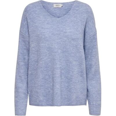 15204588 Only Kobiety Onlcamilla V-Neck L/S Pullover Knt Noos Sweter, Niebieski, XS 15204588 Only Kobiety Onlcamilla V-Neck L/S Pullover Knt Noos Sweter, Niebieski, XS