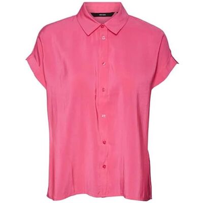 10286455 VERO MODA Vmgrace Ss Shirt WVN Ga koszula damska, różowy, S 10286455 VERO MODA Vmgrace Ss Shirt WVN Ga koszula damska, różowy, S