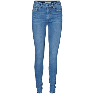 10170727-Medium Blue Denim Vero Moda Dżinsy Slim Damskie, Niebieski (M-Blue Denim), 32/L30 (XX-Small) 10170727-Medium Blue Denim Vero Moda Dżinsy Slim Damskie, Niebieski (M-Blue Denim), 32/L30 (XX-Small)