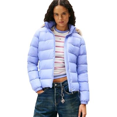 DW0DW18312C5Z2XL TOMMY JEANS Damska kurtka puchowa TJW BASIC EXT DW0DW18312, niebieska, XXL, Niebieski (Vintage Iris), XXL DW0DW18312C5Z2XL TOMMY JEANS Damska kurtka puchowa TJW BASIC EXT DW0DW18312, niebieska, XXL, Niebieski (Vintage Iris), XXL