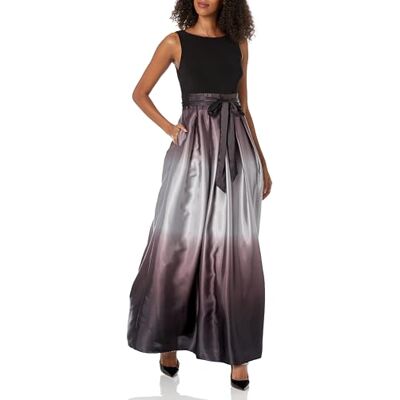 119435M S.L. Fashions Damska sukienka bez rękawów, bez rękawów, sukienka maxi, na specjalne okazje, czarny/srebrny, 36 119435M S.L. Fashions Damska sukienka bez rękawów, bez rękawów, sukienka maxi, na specjalne okazje, czarny/srebrny, 36