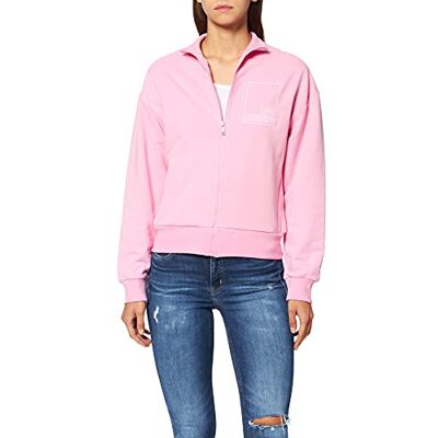 W 3 412 01 E 2269 Love Moschino Zippered Jacket Stretch Bawełna Polar z Ribbed Cuffs And Bottom Hem Kurtka Damska, Różowy, 32 W 3 412 01 E 2269 Love Moschino Zippered Jacket Stretch Bawełna Polar z Ribbed Cuffs And Bottom Hem Kurtka Damska, Różowy, 32