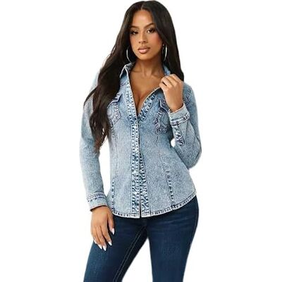 600687 True Religion Koszula damska Western Denim, niebieska, M 600687 True Religion Koszula damska Western Denim, niebieska, M