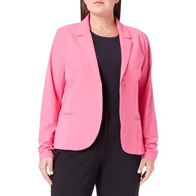 10550160 Kaffe damski marynarka single breasted Notch lapel slim fit hip długość, Różowy, 36 10550160 Kaffe damski marynarka single breasted Notch lapel slim fit hip długość, Różowy, 36