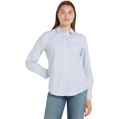 WW0WW42274 Tommy Hilfiger L, Klasyczna koszula Stp/Vessel Blue, 64 WW0WW42274 Tommy Hilfiger L, Klasyczna koszula Stp/Vessel Blue, 64