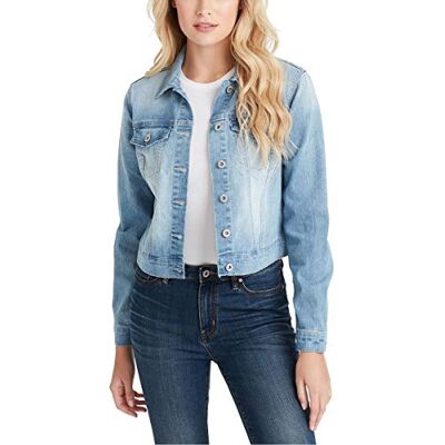 30061812-VZ7-400-1X Jessica Simpson Damska kurtka dżinsowa Pixie Classic Feminine Fit Crop, Maude, 1X 30061812-VZ7-400-1X Jessica Simpson Damska kurtka dżinsowa Pixie Classic Feminine Fit Crop, Maude, 1X