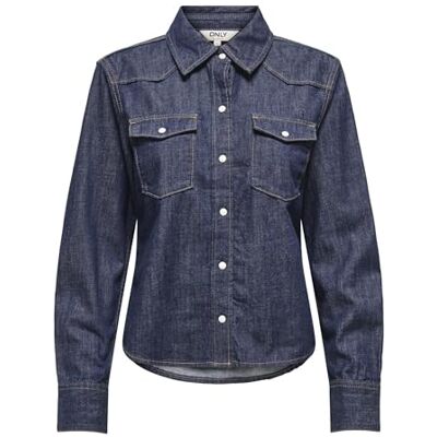 15364777-4918865 Onlcharlize Ls DNM Shirt AKM Noos, niebieski (Dark Blue Denim), XXS 15364777-4918865 Onlcharlize Ls DNM Shirt AKM Noos, niebieski (Dark Blue Denim), XXS