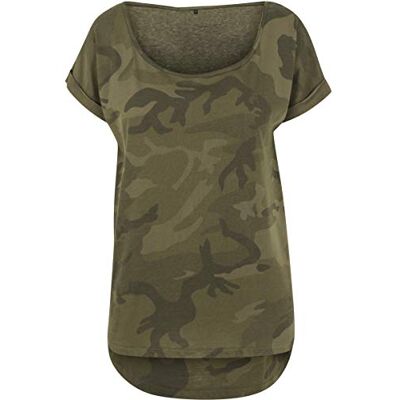BY064-00775-0058 Build Your Brand Ladies Tee, Koszulka Damska, Olive Camo, XS BY064-00775-0058 Build Your Brand Ladies Tee, Koszulka Damska, Olive Camo, XS
