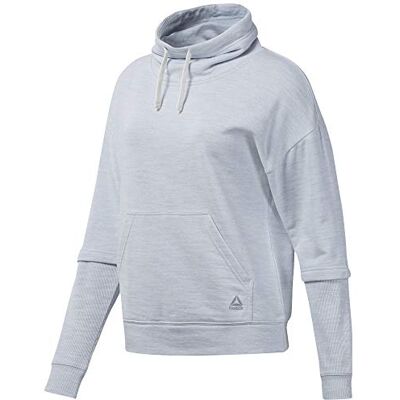 DU4911 Reebok Te Marble Cowl Neck bluza damska biały biały X-S DU4911 Reebok Te Marble Cowl Neck bluza damska biały biały X-S