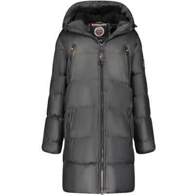 WW5345F/GNO Geographical Norway Adrianna Lady Parka Długa gruba ciepła damska jesienno-zimowa cienki płaszcz ze sztucznego futra z kapturem kurtka wiatrówka elegancka kurtka damska (czarny XL), czarny, XL WW5345F/GNO Geographical Norway Adrianna Lady Parka Długa gruba ciepła damska jesienno-zimowa cienki płaszcz ze sztucznego futra z kapturem kurtka wiatrówka elegancka kurtka damska (czarny XL), czarny, XL