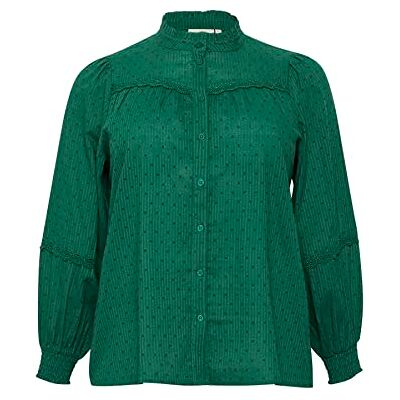 10581817 Kaffe Curve Plus Size Damska Koszula Luźny Pasujący Mandarynkowy Kołnierzyk Koronkowe Szczegóły, Awenturyna 10581817 Kaffe Curve Plus Size Damska Koszula Luźny Pasujący Mandarynkowy Kołnierzyk Koronkowe Szczegóły, Awenturyna