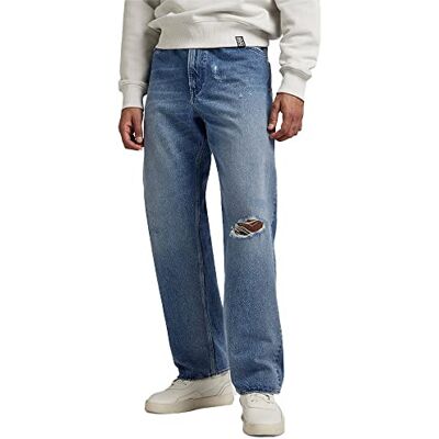 D21081-C967-D899 G-STAR RAW Damskie dżinsy typu 89 luźne, Niebieski (Sun Faded Ripped Air Force Blue ), 30W / 32L D21081-C967-D899 G-STAR RAW Damskie dżinsy typu 89 luźne, Niebieski (Sun Faded Ripped Air Force Blue ), 30W / 32L