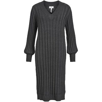 23042242 Object OBJALICE L/S Knit Dress NOOS, ciemnoszary melanż, L 23042242 Object OBJALICE L/S Knit Dress NOOS, ciemnoszary melanż, L