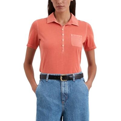 503205553037 Marc O'Polo Damska koszulka polo z krótkim rękawem z bawełny organicznej Slim Fit, 323 EU, L 503205553037 Marc O'Polo Damska koszulka polo z krótkim rękawem z bawełny organicznej Slim Fit, 323 EU, L
